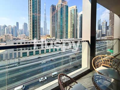 1 Bedroom Apartment for Rent in Business Bay, Dubai - Vacant | Burj Khalifa View | High Floor