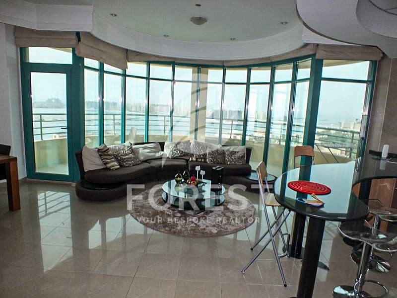 Furnished 2 BR with Amazing Sea and Atlantis View