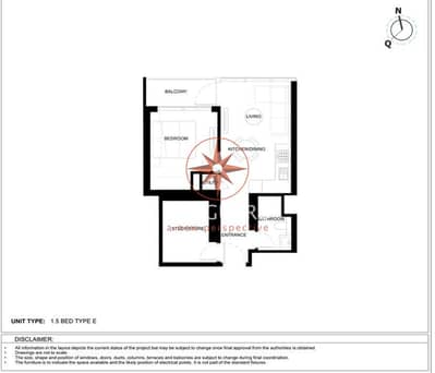 1 Bedroom Flat for Sale in Motor City, Dubai - SOL-A4110 Floorplan. jpg