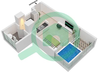 多瑙河2号大厦伊利茨1号 - 单身公寓类型A戶型图