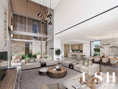 5 Bedroom Villa Compound for Sale in The Acres, Dubai - 5 Beds A Living & Dining. jpg