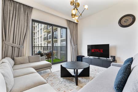 1 Спальня Апартаменты в аренду в Дубай Хиллс Истейт, Дубай - Living Room Area. jpeg