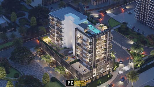 2 Bedroom Apartment for Sale in Al Furjan, Dubai - Aerial_view_Evening (1). jpg