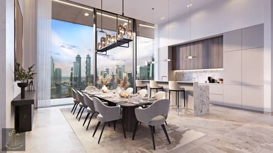 شقة 1 غرفة نوم للبيع في الخليج التجاري، دبي - Penthouse dining . jpg