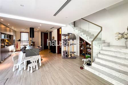 4 Bedroom Apartment for Rent in Jumeirah Village Circle (JVC), Dubai - Luxury Furnished | Grand Staircase | Private Pool