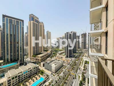 1 Bedroom Apartment for Rent in Dubai Creek Harbour, Dubai - Vacant | High Floor | Burj View