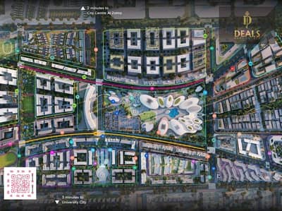 1 Bedroom Apartment for Sale in Aljada, Sharjah - ALJADA QR. png