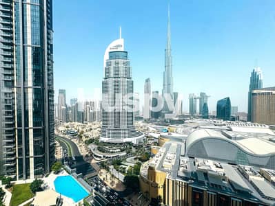 1 Bedroom Apartment for Rent in Downtown Dubai, Dubai - Furnished | Full Burj View | Vacant