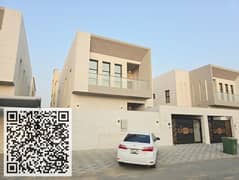 Luxury villa for rent in Al Yasmeen, Ajman - consisting of 5 master bedrooms, a living room, and a hall.