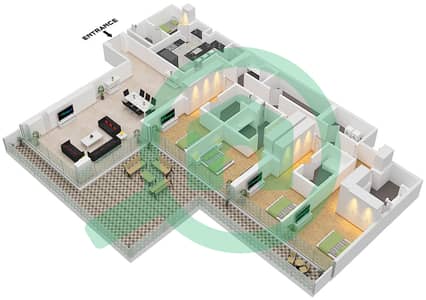 Eden House The Canal - 4 Bedroom Apartment Unit 11 FLOOR 1 Floor plan
