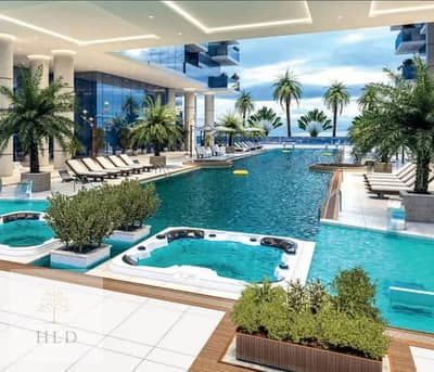 2 Bedroom Flat for Sale in Jumeirah Village Circle (JVC), Dubai - Private Pool | High Floor | Burj Khalifa and Marina View