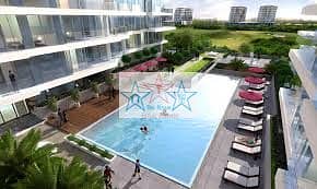 2 Cпальни Апартаменты в аренду в Дамак Хиллс, Дубай - DAMAC HILL POOL2. jpg
