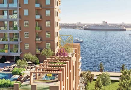2 Cпальни Апартамент Продажа в Дубай Морской Город, Дубай - Pool 2. jpeg