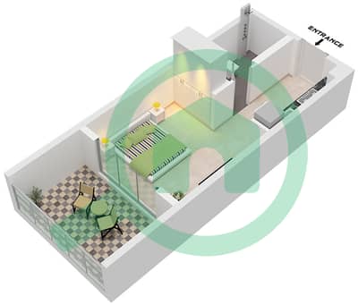 Weybridge Gardens 2 - 单身公寓类型／单位3 / UNIT 3戶型图