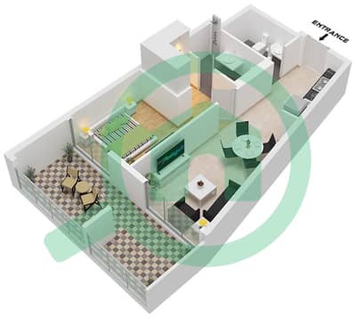 Weybridge Gardens 2 - 1 卧室公寓类型／单位4 / UNIT 13戶型图