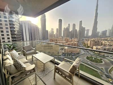 2 Bedroom Apartment for Rent in Downtown Dubai, Dubai - Breath-taking Burj View | Well-Maintained