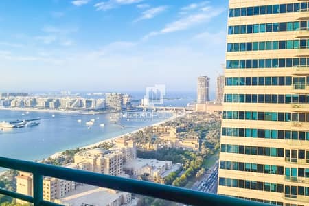 2 Bedroom Flat for Sale in Dubai Marina, Dubai - Huge Layout | High Floor | Sea and Palm View