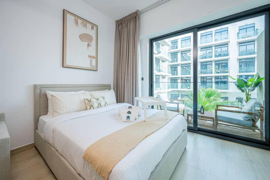 Spacious Studio Apartment with Pool View | Fully Furnished