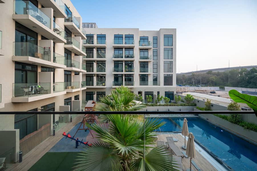 Spacious Studio Apartment with Pool View | Fully Furnished