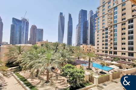 1 Bedroom Flat for Rent in Dubai Marina, Dubai - Upgraded / Chiller free / 1 plus study