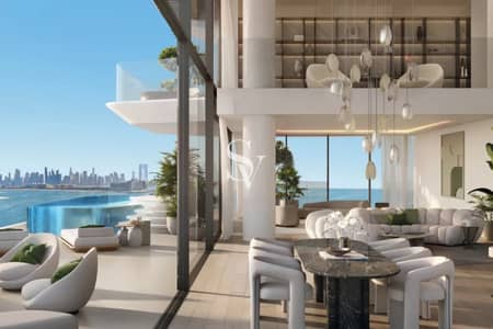 4 Bedroom Penthouse for Sale in Palm Jumeirah, Dubai - ONE OF A KIND -BEACH FRONT LUXURY PENTHOUSE + POOL