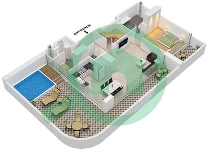 The Orchard Place Tower A - Пентхаус 3 Cпальни планировка Тип 2 FLOOR 23