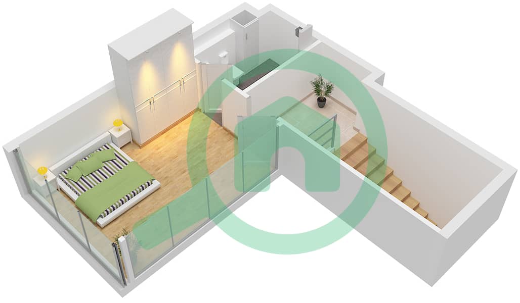 Type 2 Floor 22 Upper The Orchard Place Tower A - 1 Bedroom Penthouse Type 2 FLOOR 22 Floor plan Type 2 Floor 22 Upper interactive3D