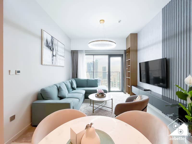 BURJ ROYALE LUXURY 1 BHK CITY VIEW 34TH FLOOR - ALL BILLS INCLUDED+ Wi-Fi + Parking