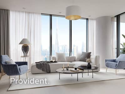 1 Bedroom Flat for Sale in Sobha Hartland, Dubai - 1BR + Study | Burj Khalifa View | Very High Floor