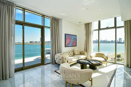 3 Bedroom Apartment for Sale in Palm Jumeirah, Dubai - 3BR Corner Unit | Furnished | Palm and Sea View
