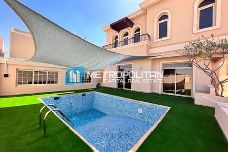 5 Bedroom Villa for Rent in Khalifa City, Abu Dhabi - Single Row 5BR+M | Ready To Move | Private Pool