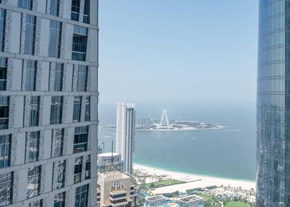1 Bedroom Apartment for Rent in Dubai Marina, Dubai - Sea View | Unfurnished | High Floor | Fendi