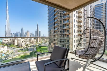 2 Bedroom Apartment for Rent in Downtown Dubai, Dubai - Full Burj Khalifa View | Upgraded | Spacious 2BR