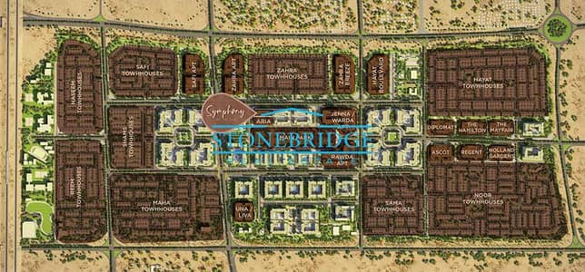 1 Bedroom Apartment for Sale in Town Square, Dubai - Symphony-On-The-Park-by-Nshama-MasterPlan. jpg