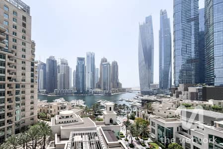 2 Bedroom Apartment for Rent in Dubai Marina, Dubai - 2BR + Study | Full Marina View | Chiller Free