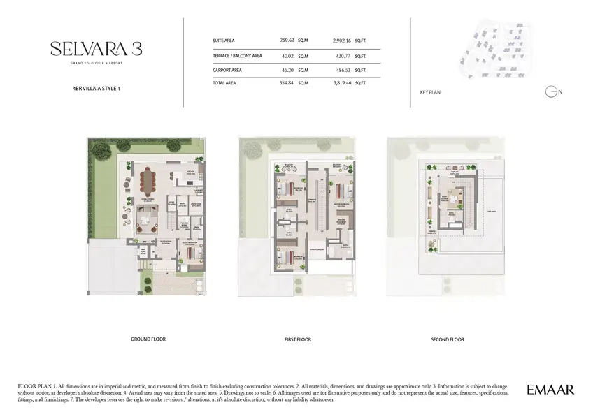 4 BR floor plan