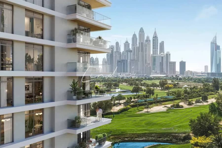 位于景观公寓社区，高尔夫山庄 2 卧室的公寓 3100000 AED - 12585504