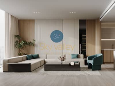2 Bedroom Apartment for Sale in Business Bay, Dubai - Aquarise Living Room-1. jpg