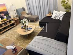 طابق مرتفع | مفروش | تصميم واسع | شاغر | عائد استثمار مرتفع