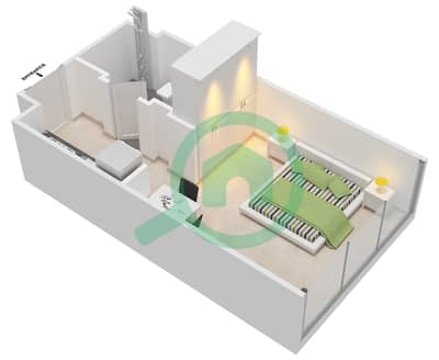 Azizi Aura - Studio Apartment Type 2 Floor plan