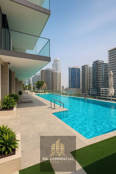 Studio for Sale in Business Bay, Dubai - Swimming Pool Trillionaire. jpg