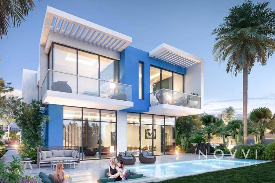位于大马士革湖住宅，圣托里尼别墅 6 卧室的别墅 6900000 AED - 12323080