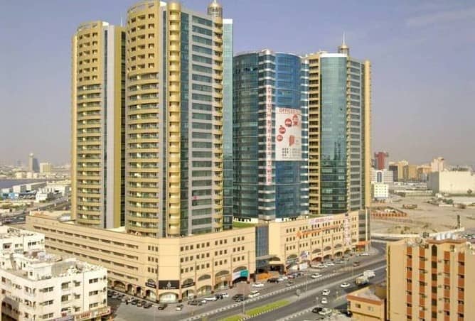 2 BEDROOM HALL AVAILBALE FOR SALE IN HORIZON TOWERS IN AJMAN 1808 SQFT WITH CAR PARKING ONLY 430000