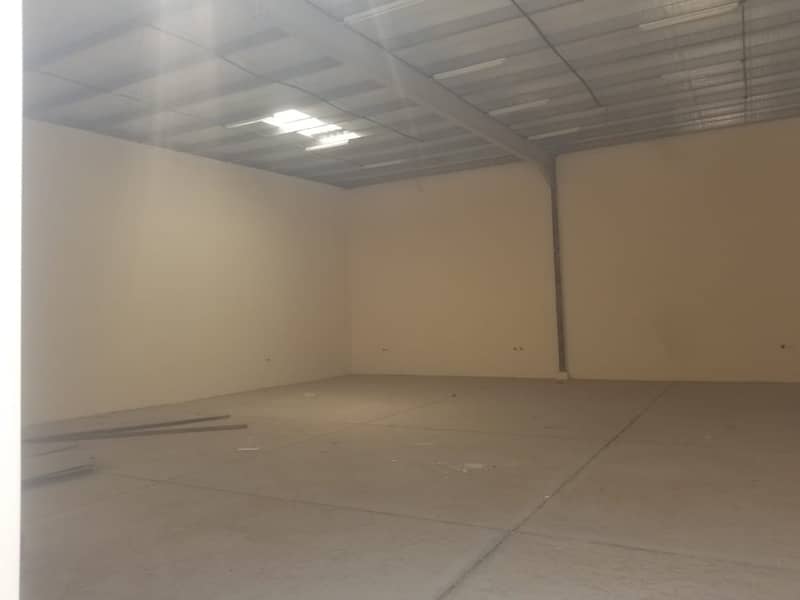 Brand New 3000 Sqft Warehouse For Rent in Ajman Al Jurf Near By Festival Land Washroom inside