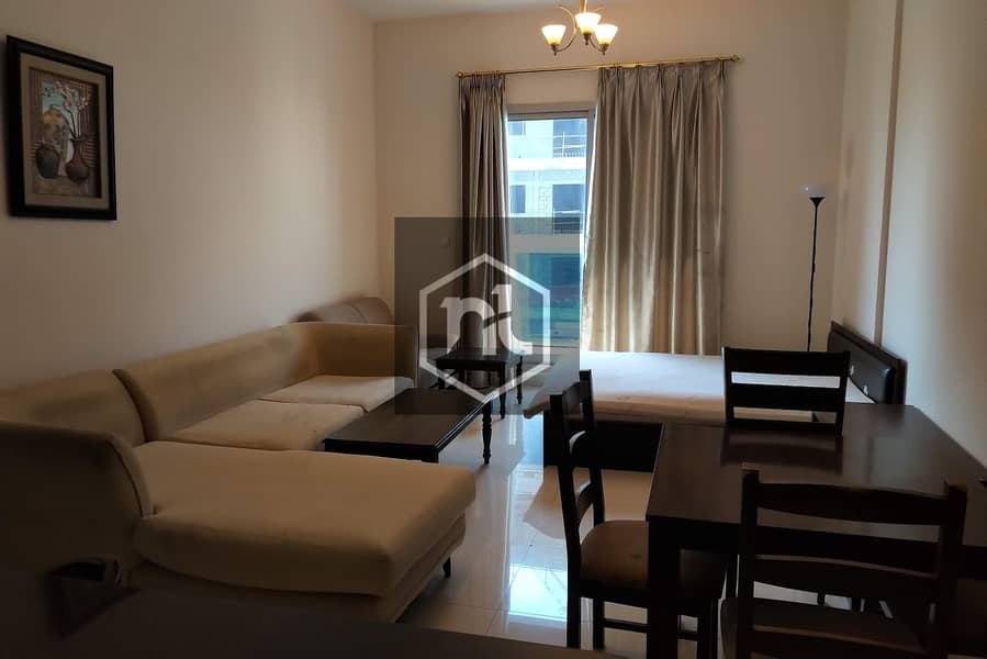 COMMUNITY VIEW | FULLY FURNISHED | 1 BED ROOM | BALCONY AND PARKING | ELITE 3 | SPORTS CITY