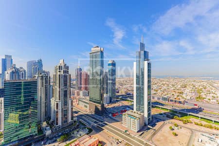 2 Bedroom Apartment for Rent in Downtown Dubai, Dubai - Brand New | High Floor | Sea View | Unfurnished