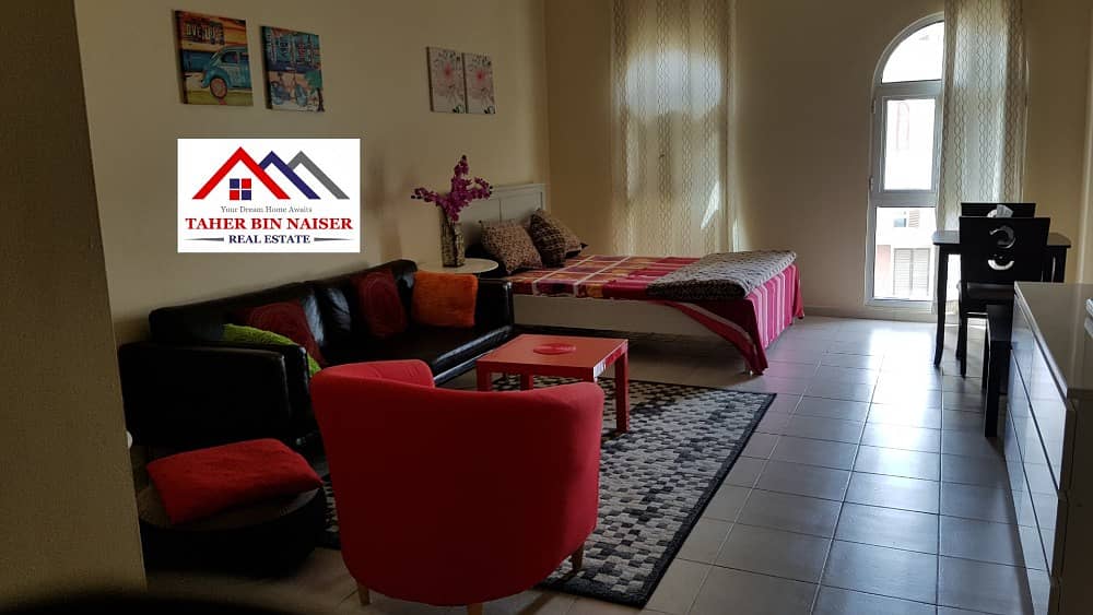 Fully Furnished Large Studio Available in Mediterranean Cluster Street 3