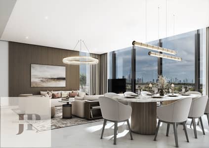 فلیٹ 2 غرفة نوم للبيع في شوبا هارتلاند، دبي - 4 Br-Living Dining. jpg