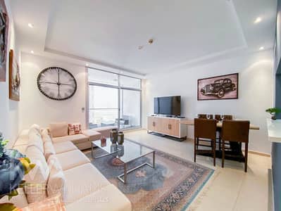 2 Bedroom Flat for Rent in Dubai Marina, Dubai - Lovely Fully Furnished 2 BR with balcony Sea View