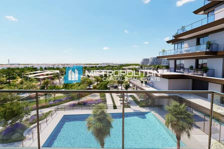 1 Bedroom Apartment for Sale in Yas Island, Abu Dhabi - Full Pool View | 1BR+Balcony | High-End Facilities